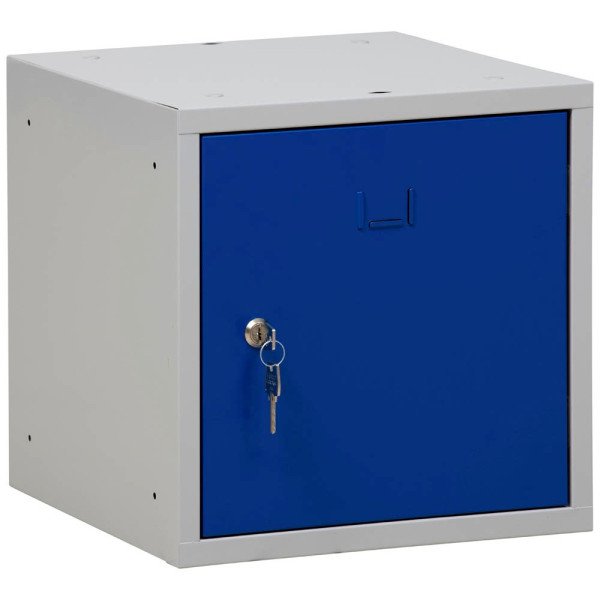 4260610840342 - Schließfachschrank 106998 Metall 1 Abteil mit 1 Fach abschließbar 38x38cm (BxH) blau 4260610840342 106998