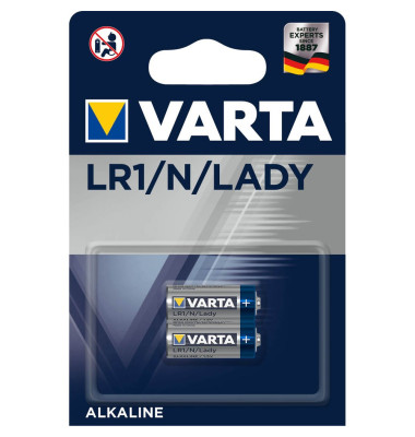 Lady (N)-Batterie Alkali-Mangan Varta Professional Electronics LR1 850 mAh 1.5 V 2 St.
