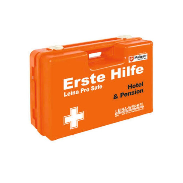 4011166211144 - Erste-Hilfe-Kasten Pro Safe Hotel & Pension DIN 13157 + branchenbezogene Zusatzerweiterung orange 4011166211144 REF 