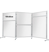 FRANKEN Stellwand ECO, doppelseitig weiß 120,0 x 60,0 cm