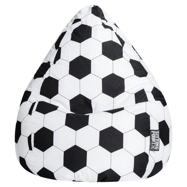 4005380360382 - BeanBag Fussball XL Sitzsack schwarz 4005380360382 SITTING POINT