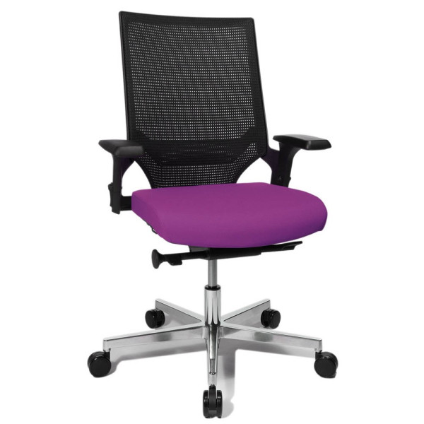 4014296964386 - Bürostuhl T300 TA309A T330 violett schwarz alu Stoff