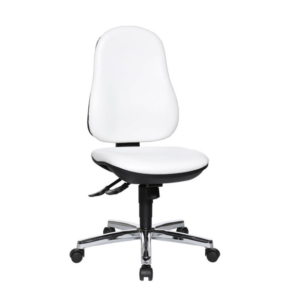 4014296734347 - Bürostuhl Support® SY 8559 D16 Kunstleder weiß Gestell chrom