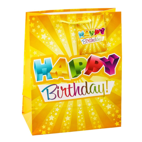 4022792941121 - Geschenktasche 84014-1-SG Geburtstag Serie 1 Geburtstag HAPPY BIRTHDAY 18cm x 23cm 4022792941121 3 Stück