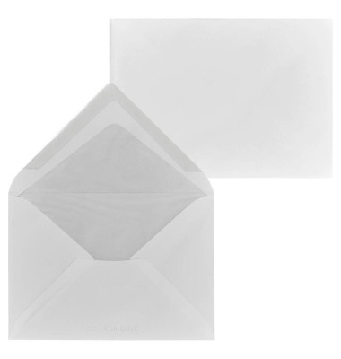 Briefumschlag Gohrmühle 90023421, C6, ohne Fenster, nassklebend, 80g, weiß