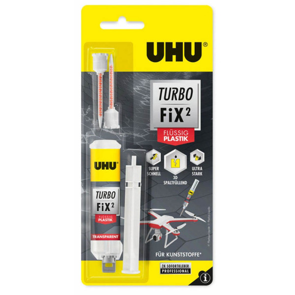 4026700518405 - Uhu Reparaturkleber Turbo Fix2 Flüssig Plastik ohne Lösungsmittel 10 g