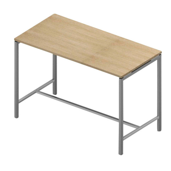 8056039558984 - Stehtisch Creo eiche rechteckig 4-Fuß-Gestell alu 1600 x 800 x 1070 cm