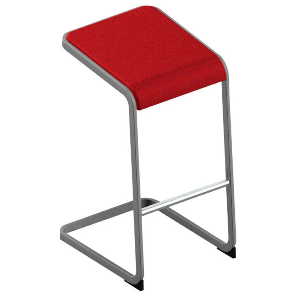 8056457078514 - Hocker OCSTOA01 34QI C-STOOL rot bis 110kg 8056457078514 Quadrifoglio