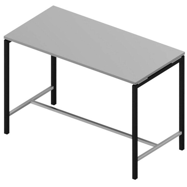 8056039558915 - Stehtisch Creo grau rechteckig 4-Fuß-Gestell grau 1600 x 800 x 1070 cm