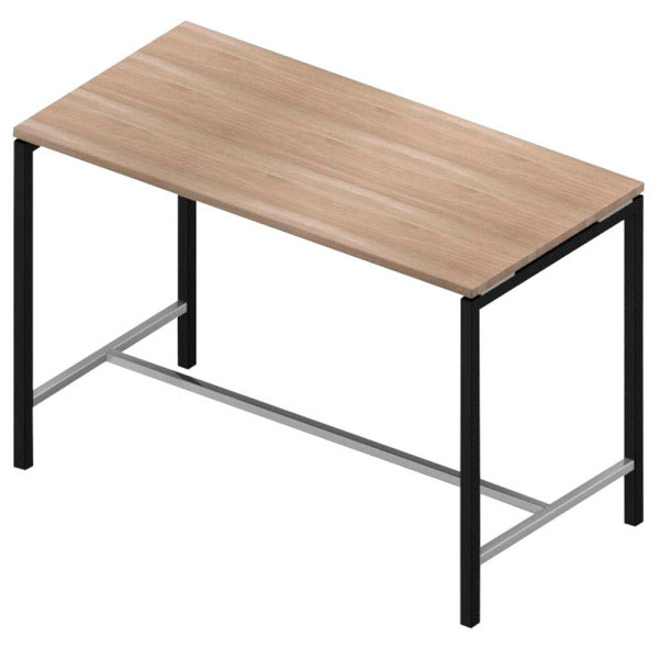 8056039558878 - Stehtisch Creo ulme rechteckig 4-Fuß-Gestell grau 1600 x 800 x 1070 cm