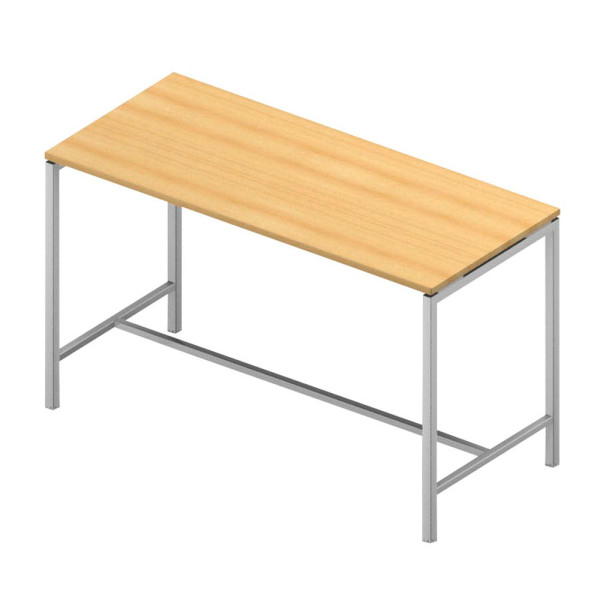 8056039559240 - Stehtisch Creo buche rechteckig 4-Fuß-Gestell weiß 1800 x 800 x 1070 cm