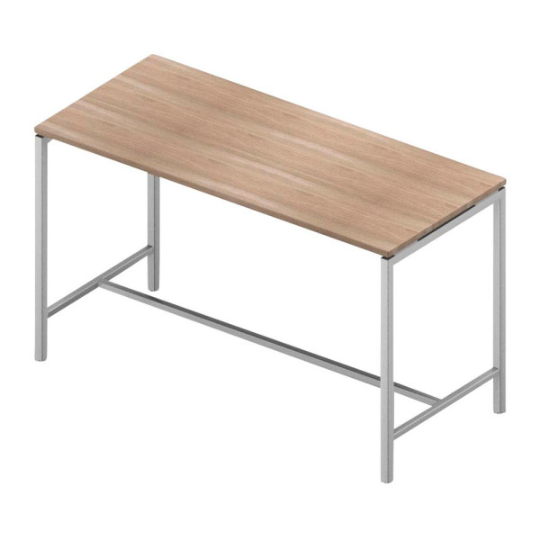 8056039559103 - Stehtisch Creo eiche rechteckig 4-Fuß-Gestell weiß 1800 x 800 x 1070 cm