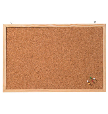 Pinnwand Memoboard, CC-KT4060 E, 60x40cm, Kork, Holz