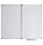 Klapp-Whiteboard MAULstandard, 6457984, 100x60cm (HxB), kunststoffbeschichtet, Aluminium