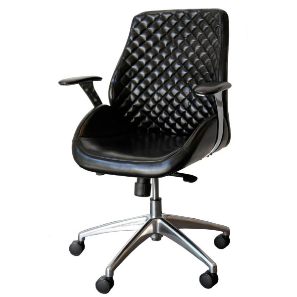 4061815507050 - Bürostuhl Pantera low 212620 Kunstleder schwarz Gestell chrom