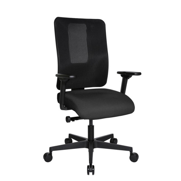 4014296751535 - Bürostuhl Sitness Open X (N) Deluxe mit Schiebesitz OX30WTW2 T220 anthrazit schwarz schwarz Stoff