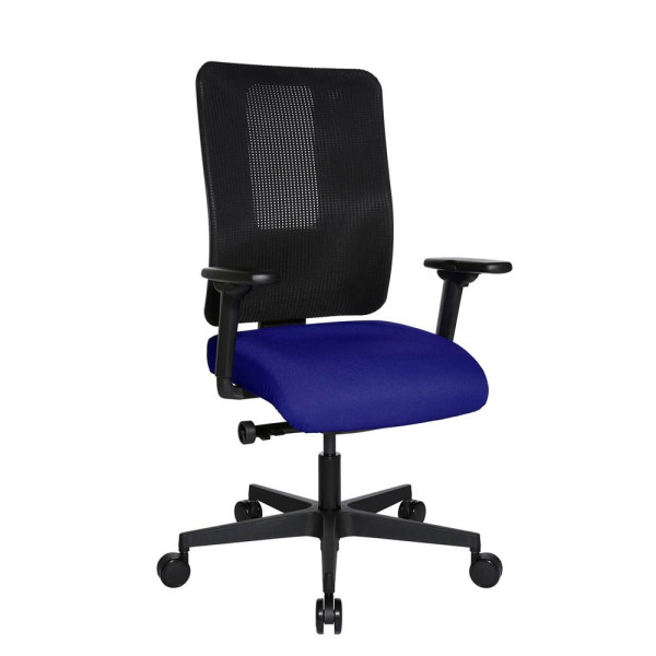 4014296751634 - Bürostuhl Sitness Open X (N) Deluxe mit Schiebesitz OX30WTW2 T380 royalblau schwarz schwarz Stoff