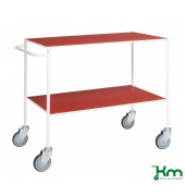 Tischwagen rot bis 150 kg 4 Lenkrollen 1000x580x850mm KM171-1