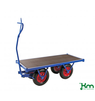 Schwerlastwagen blau bis 1000 kg 4 Bockrollen 1500x700x460mm KM330150PF