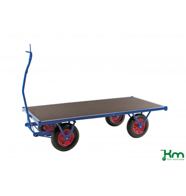 Schwerlastwagen blau bis 1000 kg 4 Bockrollen 2000x1000x460mm KM330200PF