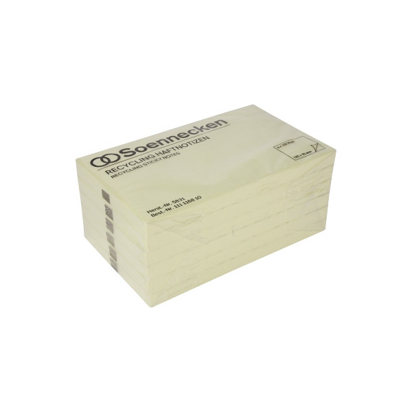 4003630013170 - Haftnotiz Recycling 125 x 75 mm (B x H) gelb 100 Bl Block 6 Block Pack 6 Stück