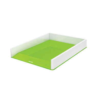 Briefablage WOW Duo Colour 5361-10-54 A4 / C4 weiß/grün Kunststoff stapelbar