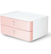 Schubladenbox Smart-Box Allison 1120-86 SnowWhite/FlamingoRose 2 Schubladen geschlossen