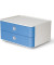 Schubladenbox Smart-Box Allison 1120-84 SnowWhite/SkyBlue 2 Schubladen geschlossen