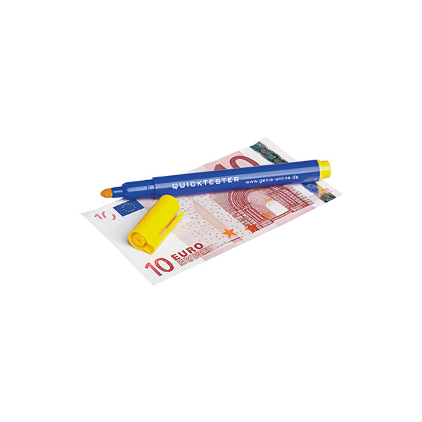 4015468117944 - Geldscheinprüfstift Quicktester Euro US-Dollar britische Pfund 15mm blau gelb