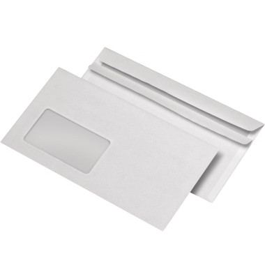 Briefumschlag 30005434, Kompakt, mit Fenster, selbstklebend, 75g, grau