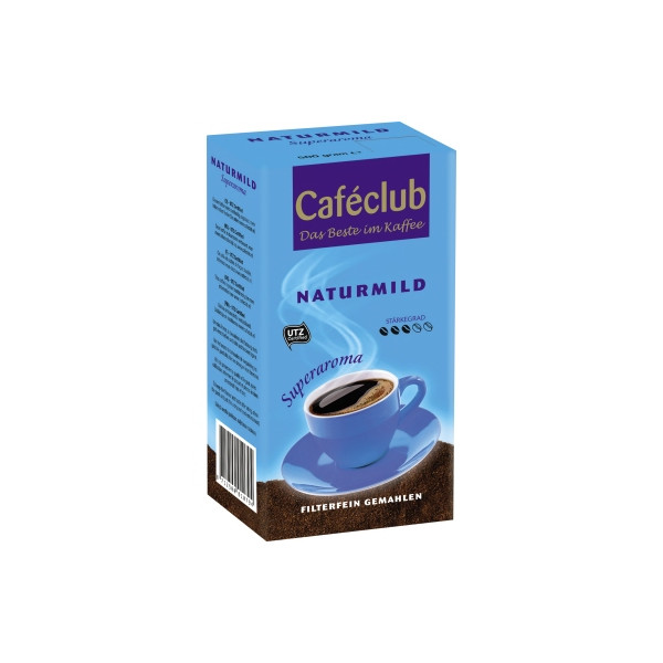 8712500010794 - Kaffee Caféclub Naturmild gemahlen 500 g Pack 8712500010794 500 Gramm