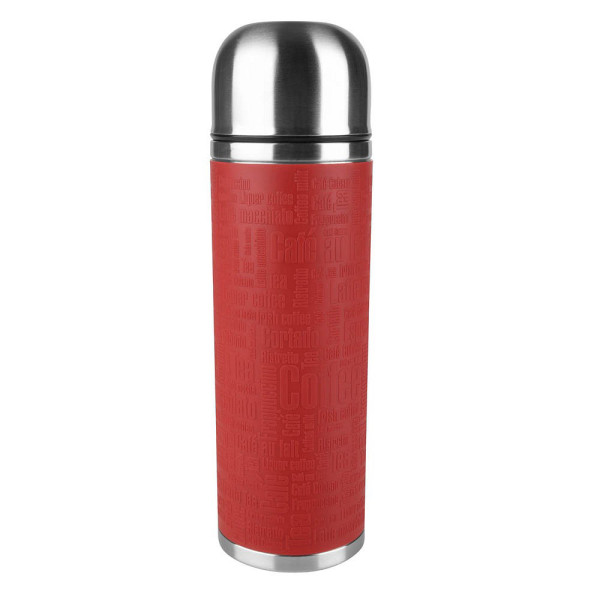 4009049406183 - Thermoflasche Senator Class Trinkflaschen Gr 1000 ml rot Thermoflaschen Isolierflaschen und Trinkflaschen 10 L EdelstahlSilikonmanschette 100% dicht