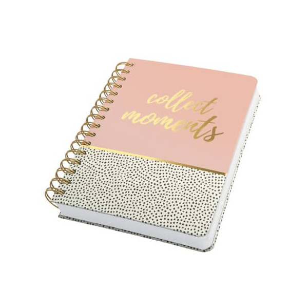 4004360815232 - SIGEL Notizbuch mit Spirale Jolie® ca DIN A5 punktraster rose gold schwarz Hardcover 240 Seiten