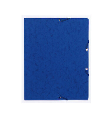 Eckspannmappe 55462E, A4 blau Karton 350g