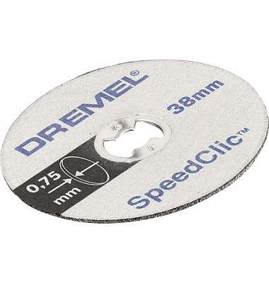 5er Dünne Trennscheiben SpeedClic Dremel SC409 Dremel 2615S409JB Durchmesser 38 mm   