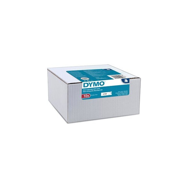 3026980930967 - DYMO D1-Etiketten 9 mm x 7 m Rolle schwarzer Druck auf weißem Untergrund selbstklebend für LabelManager-Etikettendrucker 10 Etiketten authentisches Produkt