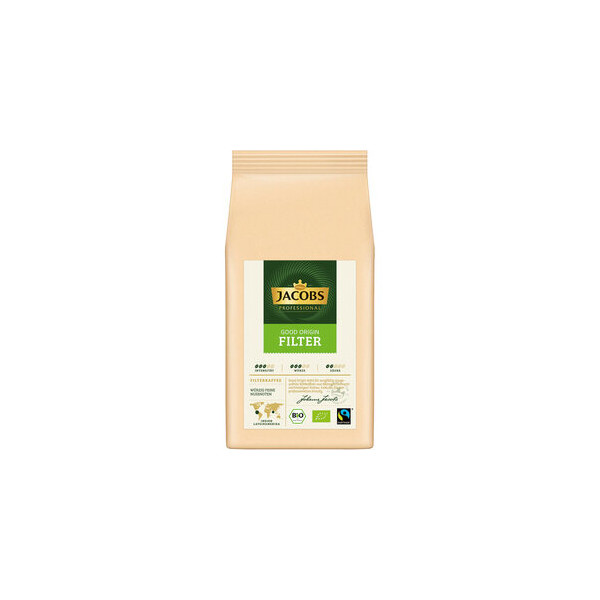 8711000893753 - Filterkaffee Jacobs Krönung Good Origin 1kg Fairtrade und Bio zertifiziert Karamellnote fruchtiges Aroma