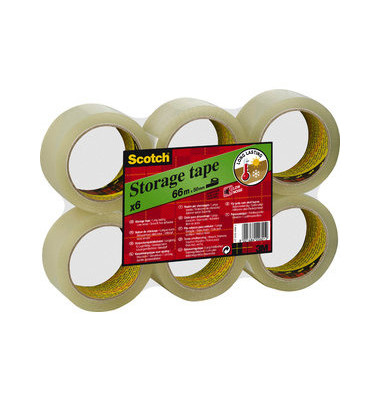 Packband LOW NOISE 309, PP, selbstklebend, 50 mm x 66 m, transparent