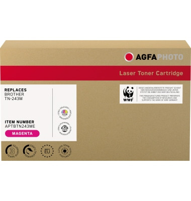 Toner APTBTN243ME magenta ca 1000 Seiten kompatibel zu TN-243M