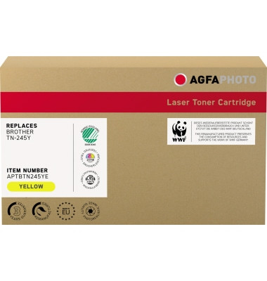 Toner APTBTN245YE gelb ca 2200 Seiten kompatibel zu TN-245Y