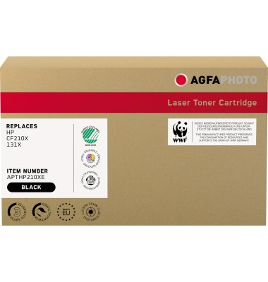 Toner APTHP210XE schwarz 2400 Seiten kompatibel zu CF210X 131X