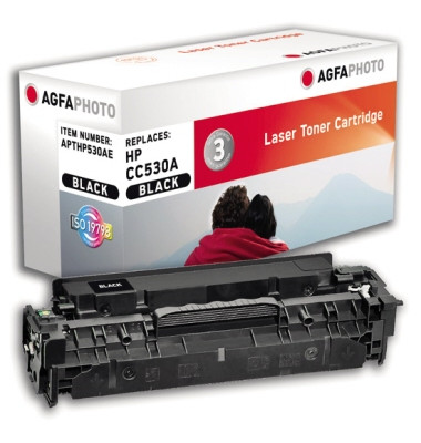 Toner APTHP530AE schwarz 3500 Seiten kompatibel zu CC530A 304A