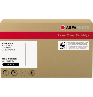 Toner APTK3160E wie Kyocera TK-3160 schwarz