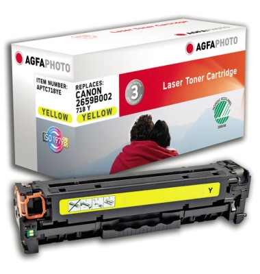 Toner APTC718YE gelb ca 2900 Seiten kompatibel zu 718