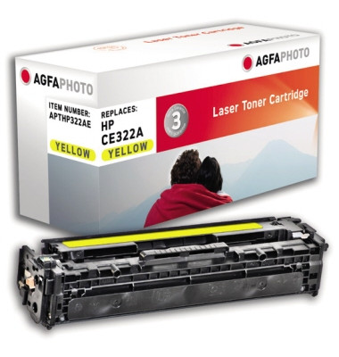 Toner APTHP322AE gelb 1300 Seiten kompatibel zu CE322A 128A