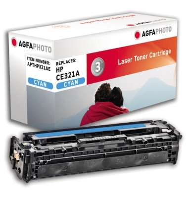 Toner APTHP321AE cyan 1300 Seiten kompatibel zu CE321A 128A