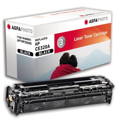 Toner APTHP320AE schwarz 2000 Seiten kompatibel zu CE320A 128A