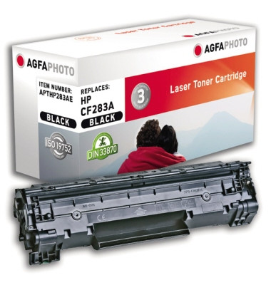 Toner APTHP283AE schwarz 1500 Seiten kompatibel zu CF283A 83A schwarz