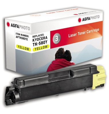 Toner APTK580YE wie Kyocera TK-580Y gelb