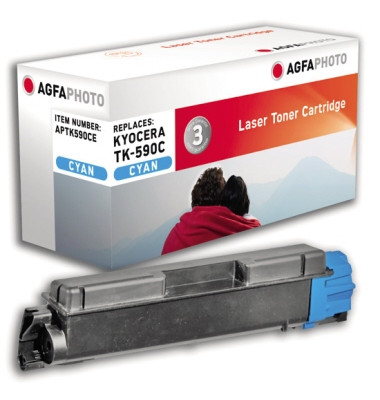 Toner APTK590CE wie Kyocera TK-590C cyan